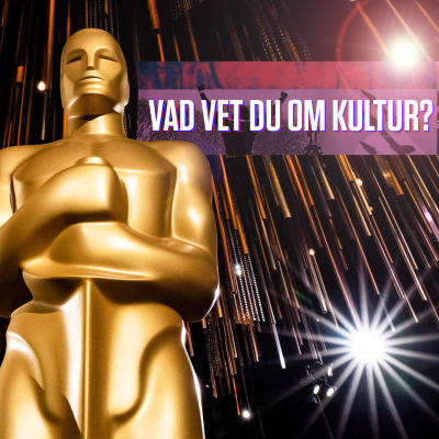 Oscarstaty och text "Vad vet du om kultur?"
