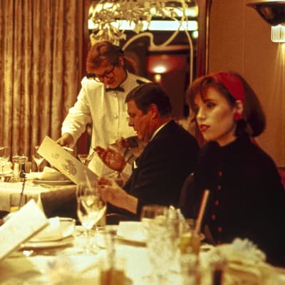 m/s Amorellan retrokuvia ravintolasta jostain 80-luvun lopulta.