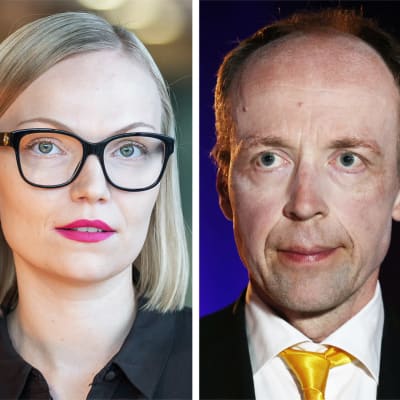 Elina Valtonen, Minja Koskela ja Jussi Halla-aho.