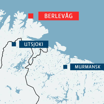 Karta över Finnmark.