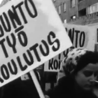 YK:n päivän kulkue Helsingissä 1968