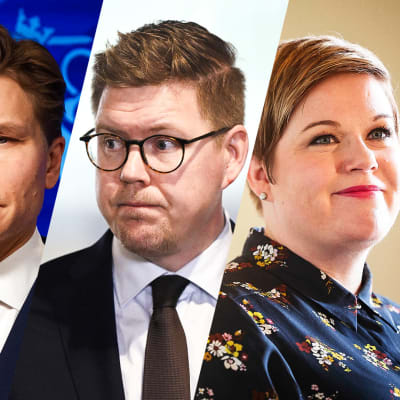 Riikka Purra, Antti Häkkänen, Antti Lindtman ja Annika Saarikko Ylen A-Talkissa
