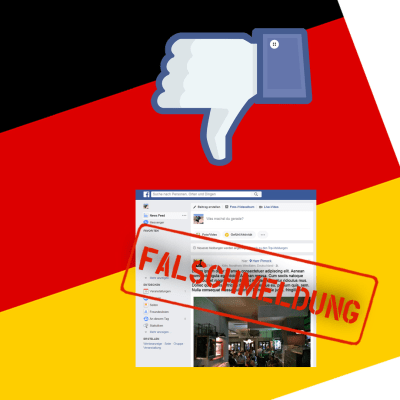 Facebook ja Saksan lippu