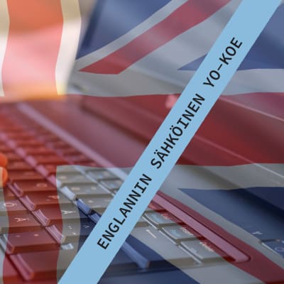 Kuvassa on Yhdistyneen kuningaskunnan lippu ja tietokone.