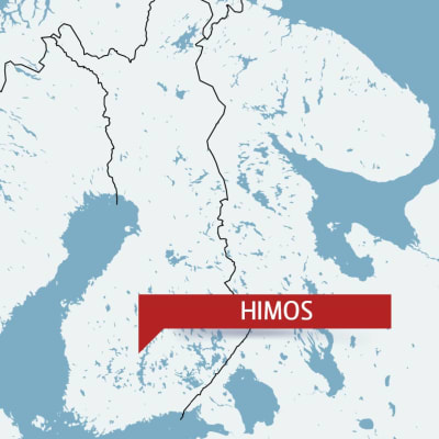Himos utprickat på en karta.