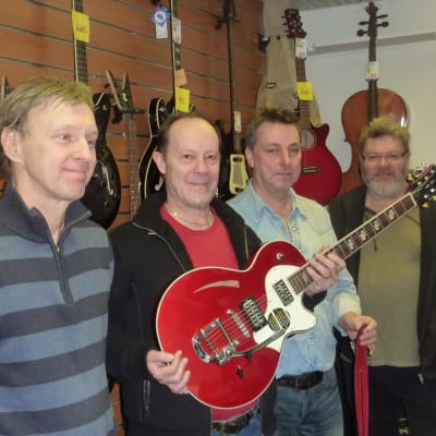 Musikerna Jerry Söderström, Uffe Enberg, Peter Stenström och Ari Viitanen.