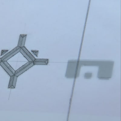 Strömsös logo på Tommilas ritbord.