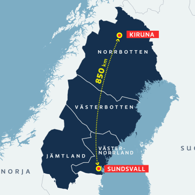 Ruotsin neljä pohjoisinta lääniä saatetaan yhdistää valtavaksi Norlannin lääniksi.
