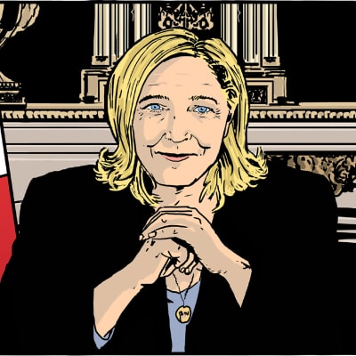 Ranskalaisesta Presidentti-sarjakuvateoksen kansikuva.