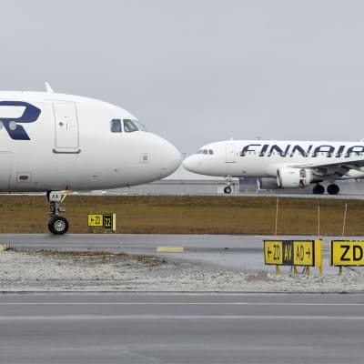 Finnairin koneita Helsinki-vantaa lentoasema