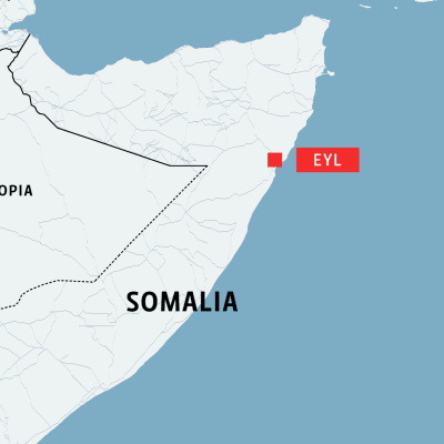 Somalian kartta.