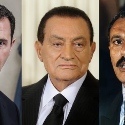Al Assad, Hosni Mubarak ja Ali Abdullah.