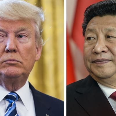Presidentit Donald Trump ja Xi jinping.
