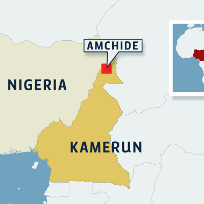 Kamerunin kartta.