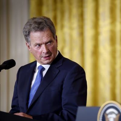 Tasavallan presidentti Sauli Niinistö ja Yhdysvaltain presidentti Donald Trump pitivät lehdistötilaisuuden Valkoisessa talossa.