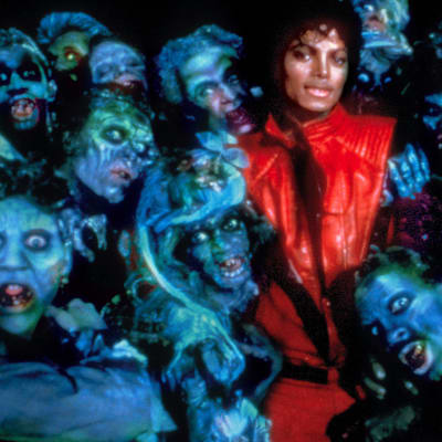 Michael Jackson ympärillään hirviöitä.