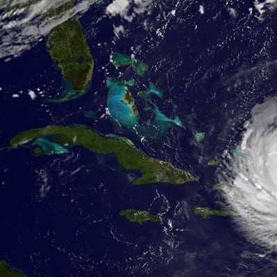 Hurrikaani Irma satelliittikuvassa 7. syyskuuta.  