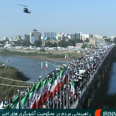 Demonstration i Ahvaz i Iran.
