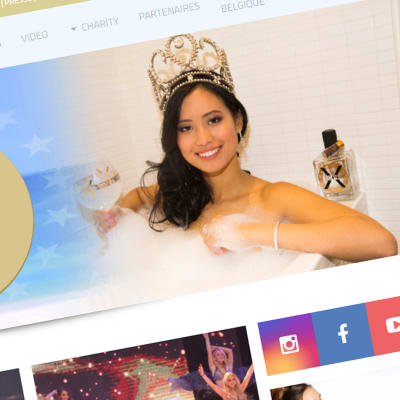 Kuvakaappaus Miss Belgium sivustolta