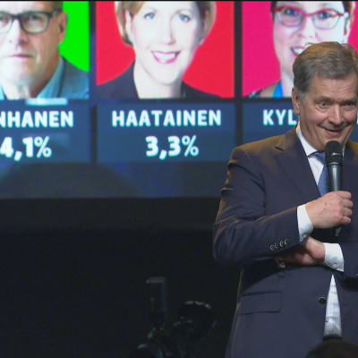 Presidentinvaalit 2018: Niinistö kannattajilleen: "Voi hyvät ihmiset, onneksi olkoon teille!"