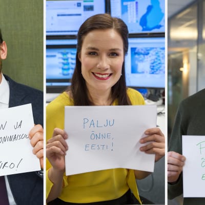 Toivo Haimi, Kerttu Kotakorpi ja Nicklas Wancke.
