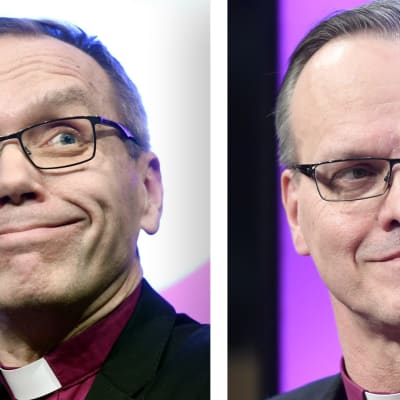 Arkkipiispaehdokkaat Björn Vikström ja Tapio Luoma.