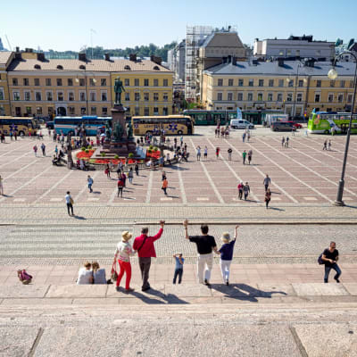 Vy över Senatstorget. 