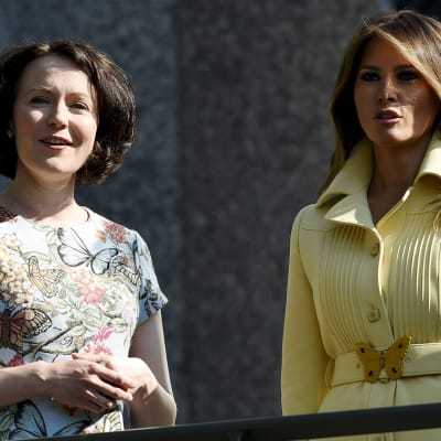 Jenni Haukio ja Melanie Trump