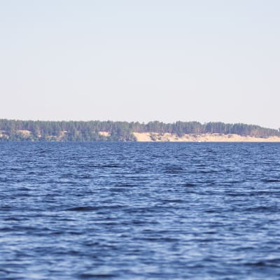 Ärjänsaari Oulujärveltä kuvattuna