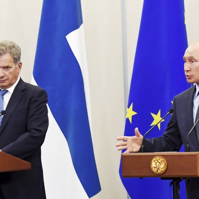 Vladimir Putin ja Sauli Niinistö Sotshissa.
