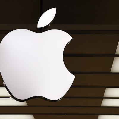 Applen logo katossa.