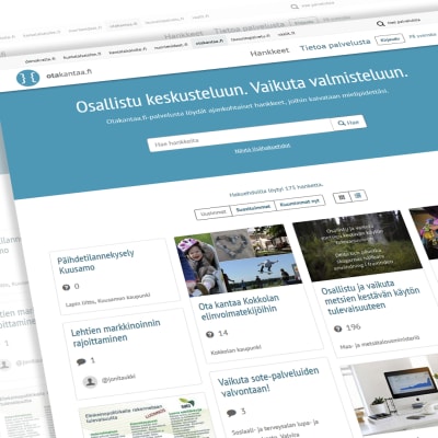 Otakantaa.fi -palvelun etusivu.