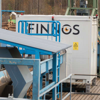 Finnos puunmittausjärjestelmä kaytössä Mustola Timberin sahalla