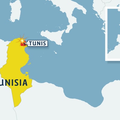Tunisian kartta