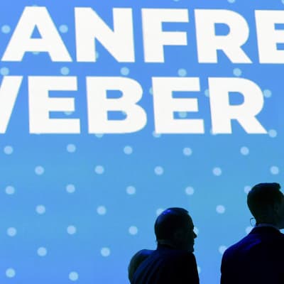 EU-komission puheenjohtajaksi tähtäävät Alexander Stubb ja Manfred Weber kohatasivat Helsingissä 7. marraskuusta.