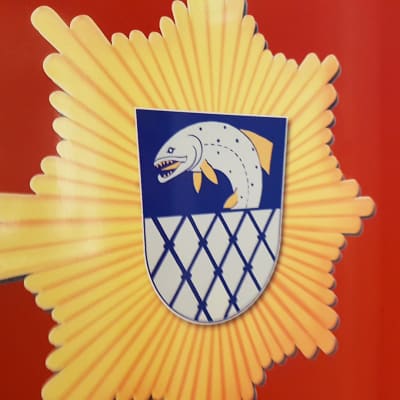 Kymenlaakson pelastuslaitoksen vaakuna
