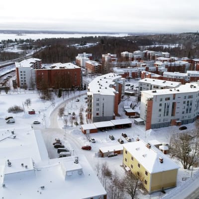 Ilmakuva Tampereen Haapalinnan asuinalueesta