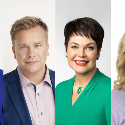 Kuvakollaasissa vasemmalta lukien Annikka Saarikko, Antti Kaikkonen, Hannakaisa Heikkinen, sekä Katri Kulmuni.