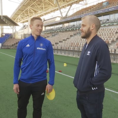 Mikael Forssell ja Teemu Pukki.