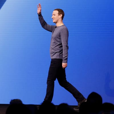 Mark Zuckerberg, Facebookin kehityskonferenssissa San Josessa, Kaliforniassa 30. huhtikuuta.