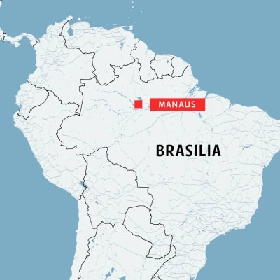 Kartta Brasilia Manaus.