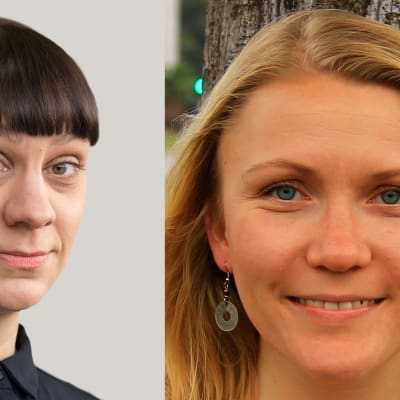 Ylen kirjeenvaihtajat Jenny Matikainen ja Liselott Lindström
