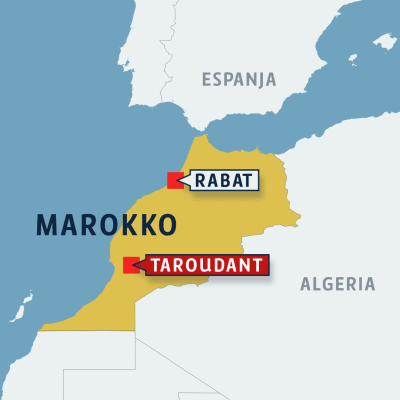 Marokon kartta.