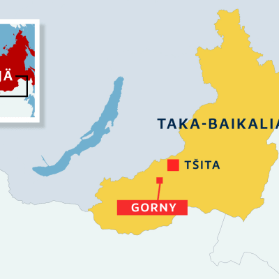 Taka-Baikalin alue Venäjällä, Gornyn ja Tsitan kaupungit