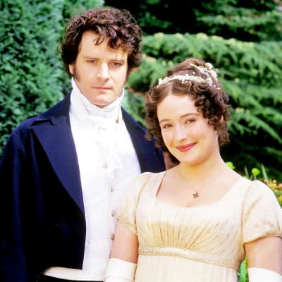 Colin Firth on Mr. Darcy ja Jennifer Ehle on Elizabeth Bennet sarjassa Ylpeys ja ennakkoluulo