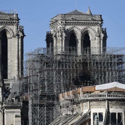Notre Damen katedraali kuvattuna Pariisissa 24. joulukuuta 2019.