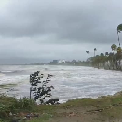 Cyklonen Sarai i Fiji 28.12.2019