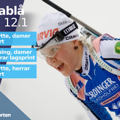 programtablå för söndagens skidåkning