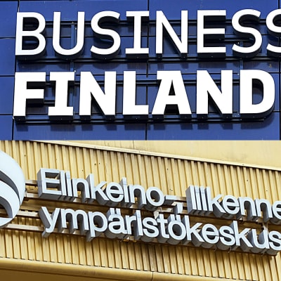 Business Finlandin logo ja Ely-keskuksen logo.