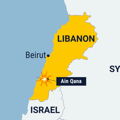Kartta Libanonista